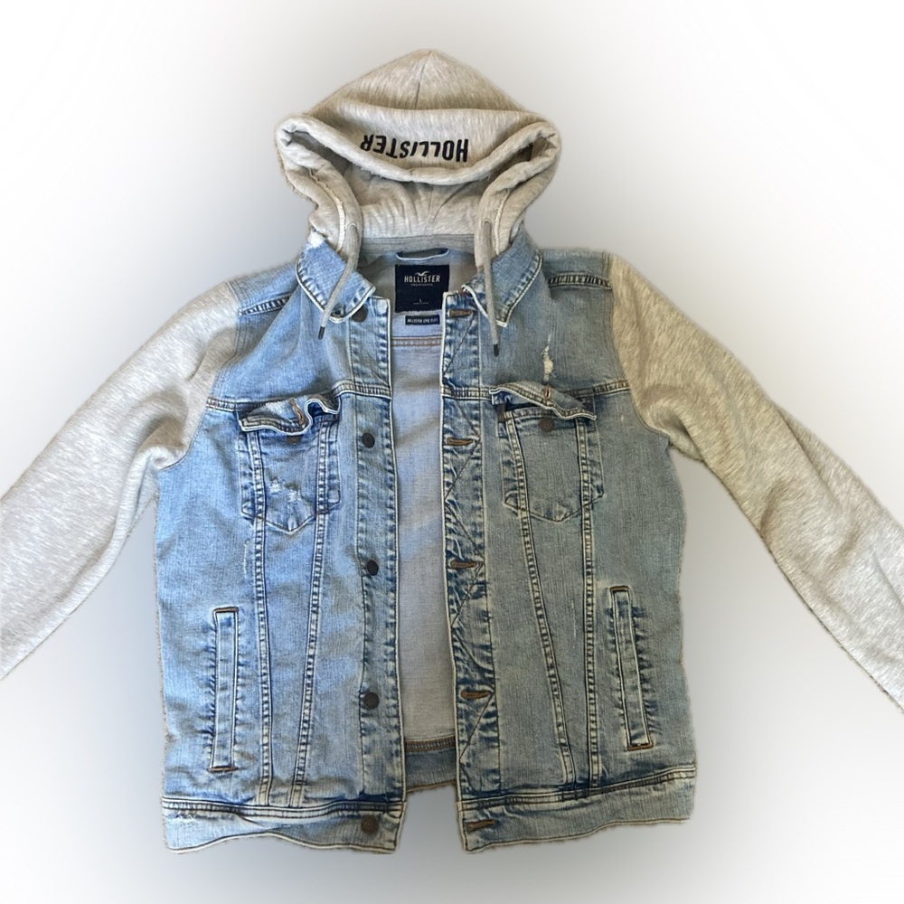 Hollister Jean Jacket Hoodie Men’s Streetwear